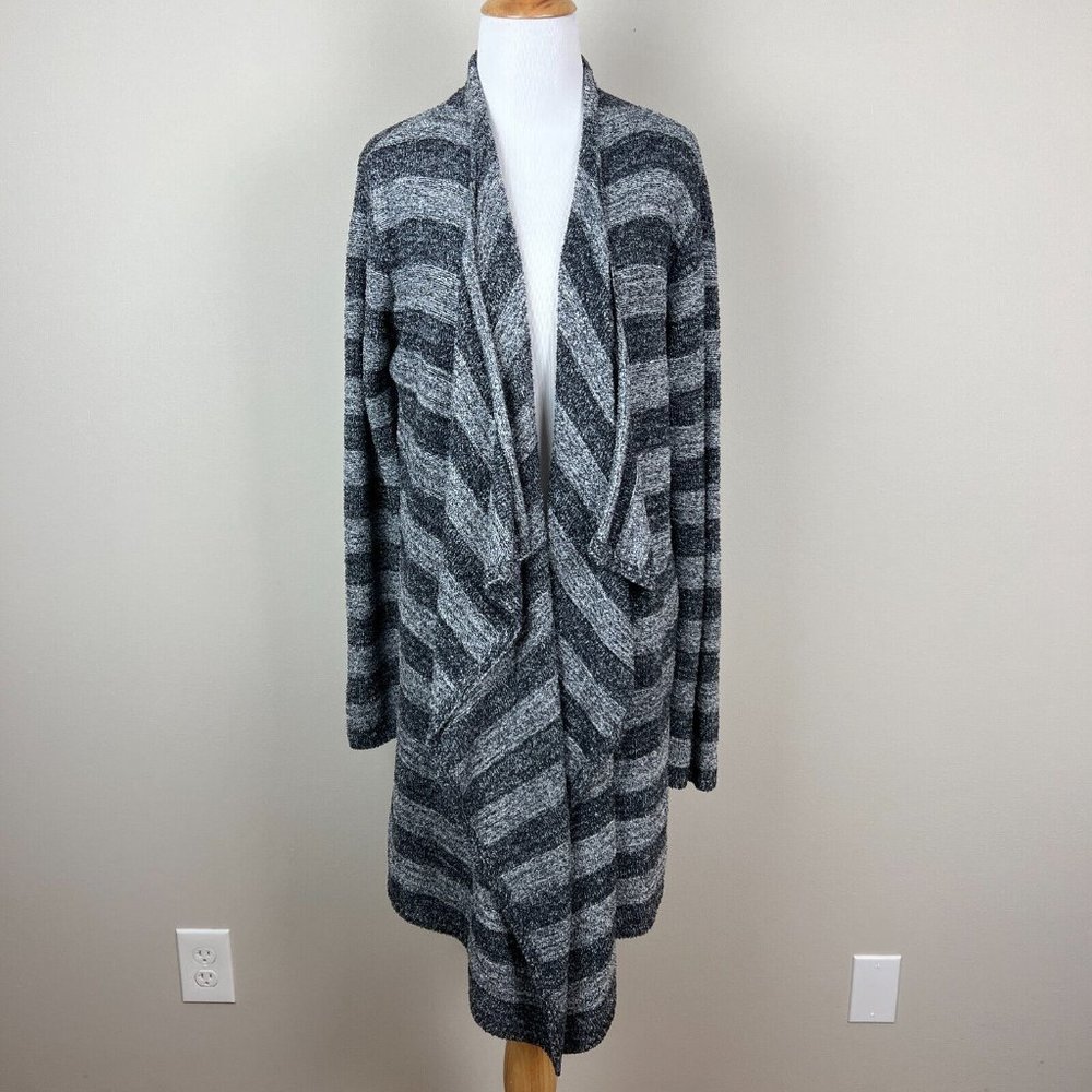 Barefoot Dreams Duster Cardigan Sweater Womens 1X Gray Bamboo Chic Lite Calypso